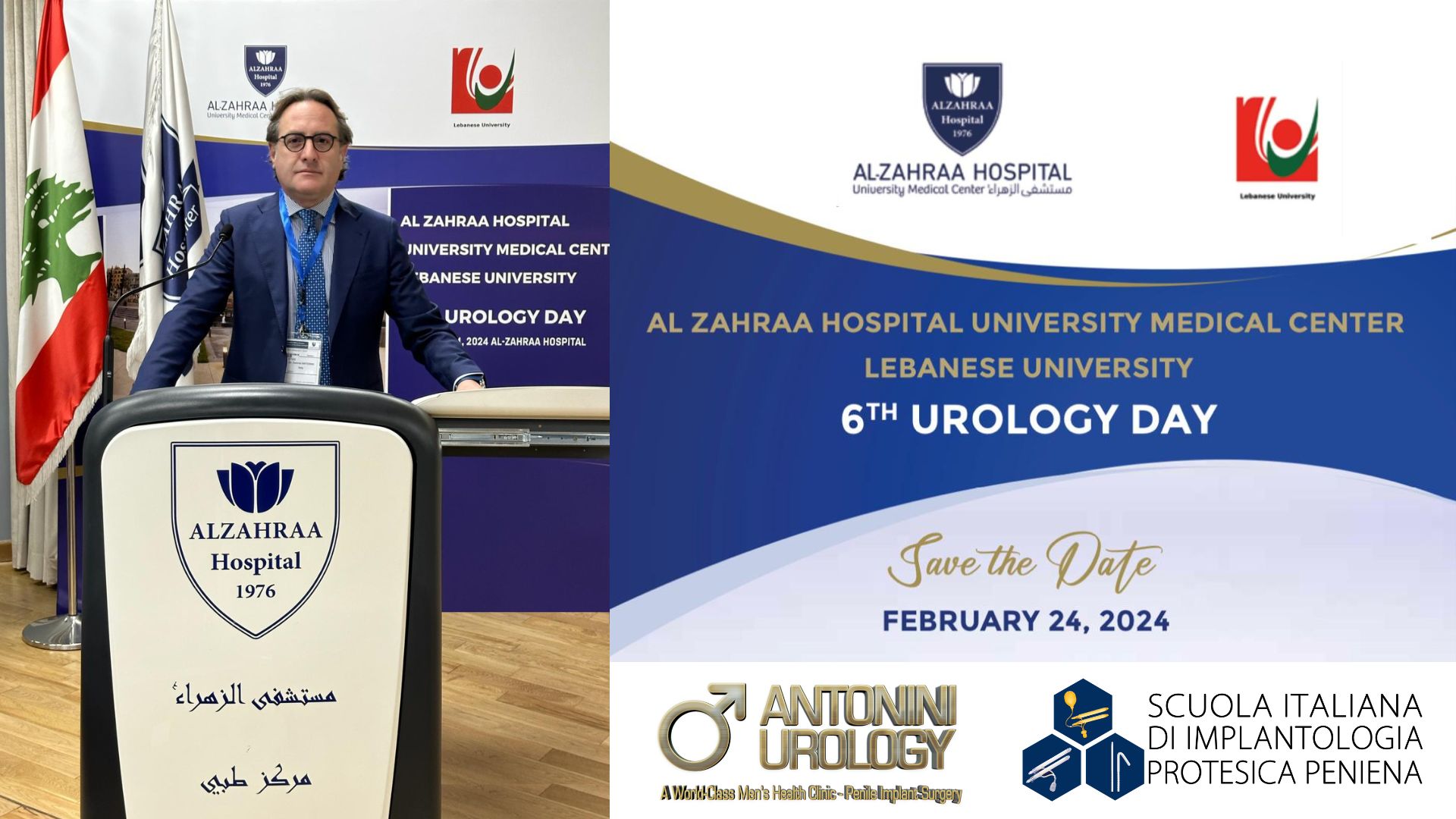Antonini in Beirut as an International Expert in Urology and Andrology