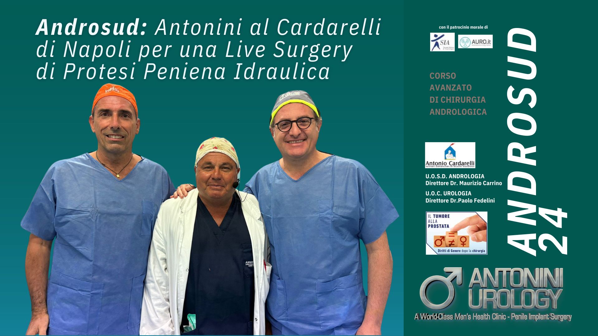 Androsud: Antonini at Cardarelli Hospital in Naples for a Live Surgery of Hydraulic Penile Prosthesis